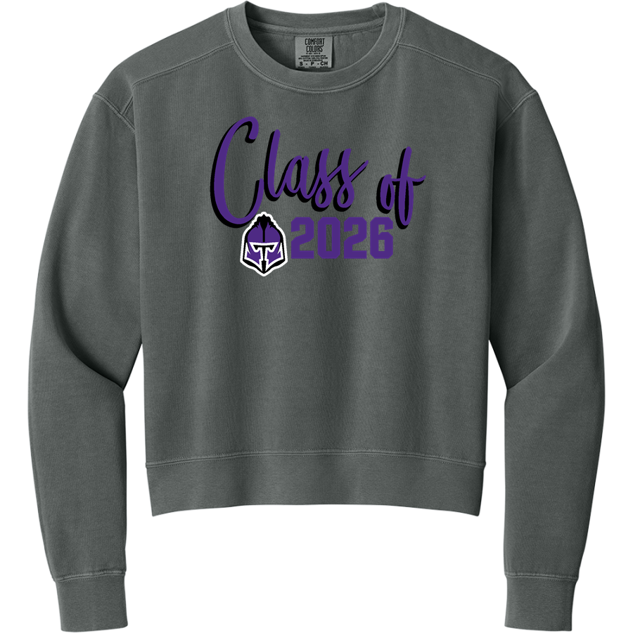 El Paso-Gridley Titans <span class="pdp-name-mascot">El Paso-Gridley Titans</span> Comfort Colors Women's Mid-Length Crewneck Sweatshirt