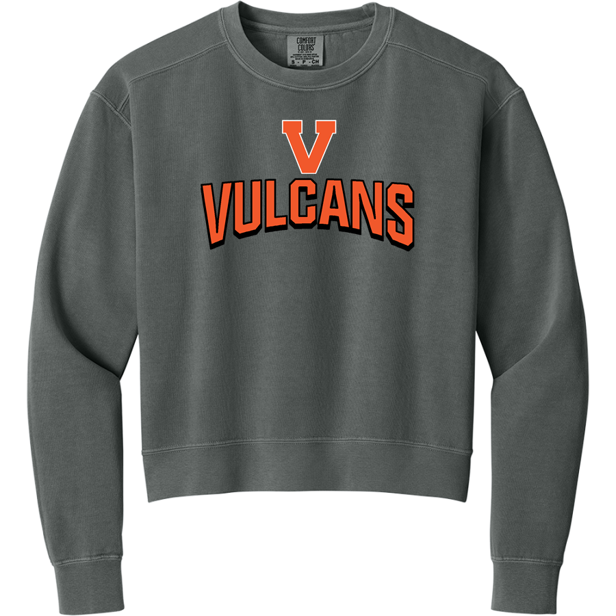 VASSAR HIGH SCHOOL VULCANS <span class="pdp-name-mascot">VASSAR VULCANS</span> Comfort Colors Women's Mid-Length Crewneck Sweatshirt