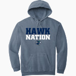 Yes Prep Northwest Hawks <span class="pdp-name-mascot">Yes Prep Northwest Hawks</span> Comfort Colors Adult Ring Spun Hooded Sweatshirt Front Thumbnail
