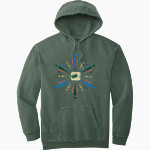 Racine Case Eagles <span class="pdp-name-mascot">Racine Case Eagles</span> Comfort Colors Adult Ring Spun Hooded Sweatshirt Front Thumbnail