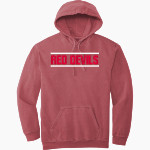 Chaffee Red Devils <span class="pdp-name-mascot">Chaffee Schools Red Devils</span> Comfort Colors Adult Ring Spun Hooded Sweatshirt Front Thumbnail