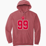 BRUNSWICK R-2 HIGH SCHOOL WILDCATS Comfort Colors Men's Ring Spun Hooded Sweatshirt Front Thumbnail