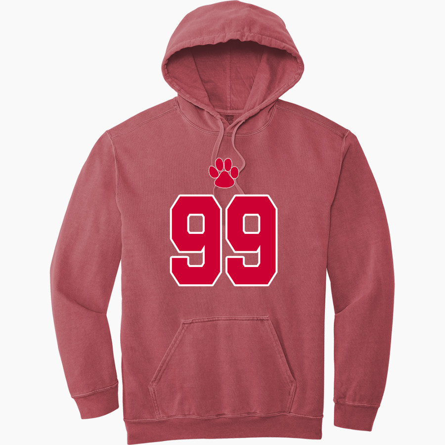 BRUNSWICK R-2 HIGH SCHOOL WILDCATS Comfort Colors Men's Ring Spun Hooded Sweatshirt