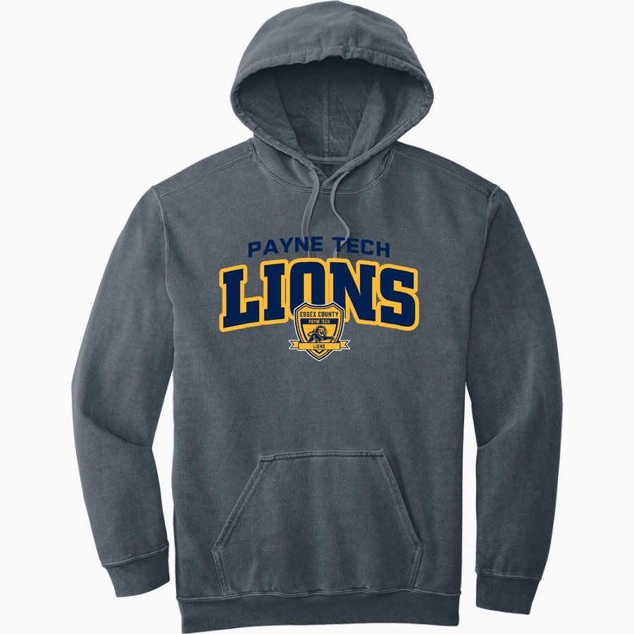 Payne Tech Lions Comfort Colors Men's Ring Spun Hooded Sweatshirt