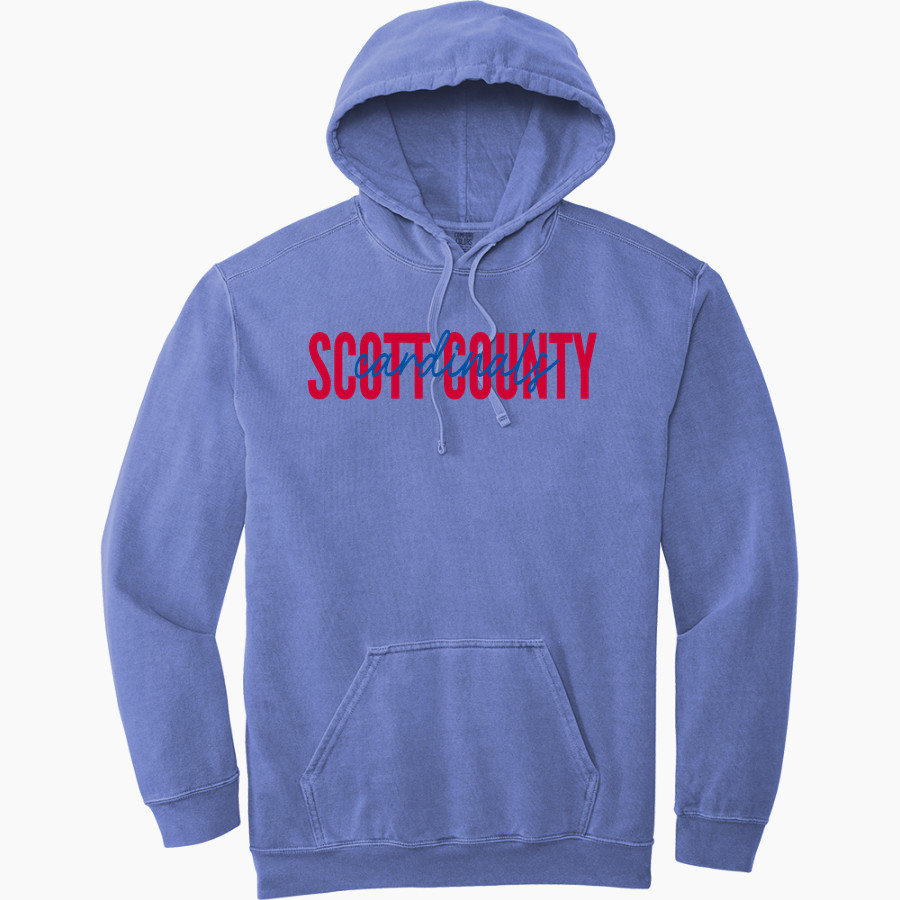 Scott County Cardinals <span class="pdp-name-mascot">Scott County Cardinals</span> Comfort Colors Adult Ring Spun Hooded Sweatshirt