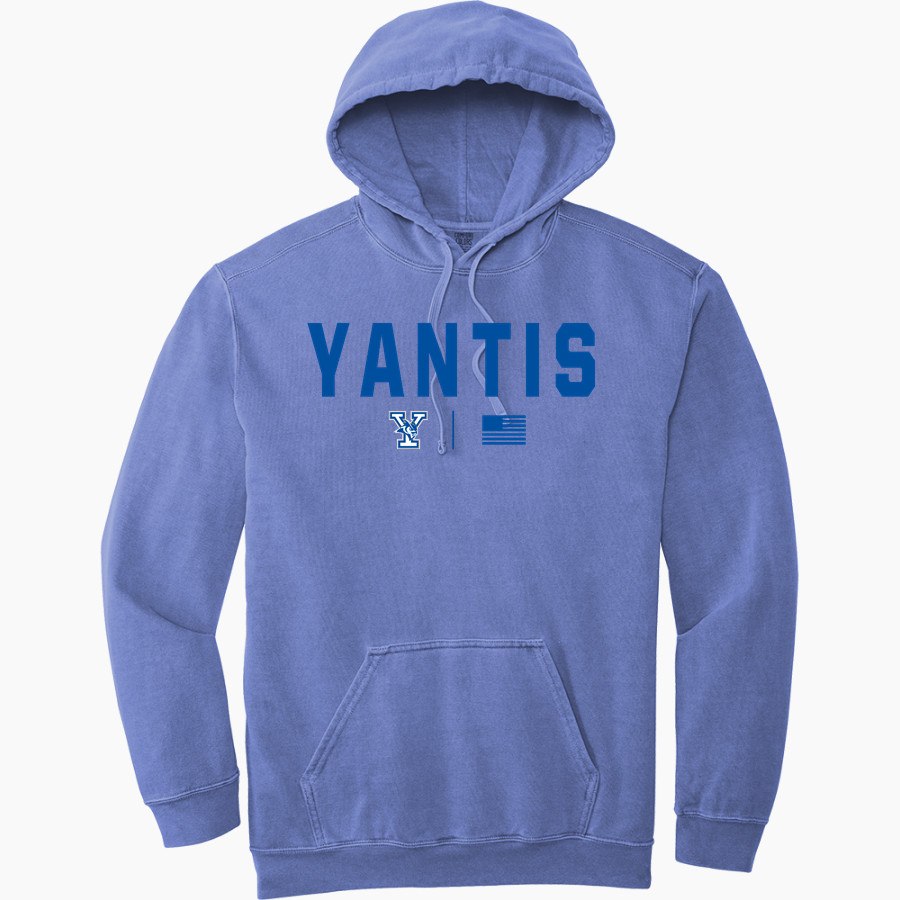 YANTIS HIGH SCHOOL OWLS <span class="pdp-name-mascot">YANTIS OWLS</span> Comfort Colors Adult Ring Spun Hooded Sweatshirt