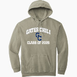 Gates Chili Spartans The Official Online Store <span class="pdp-name-mascot">Gates Chili Spartans</span> Comfort Colors Adult Ring Spun Hooded Sweatshirt Front Thumbnail