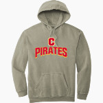 COFFEEVILLE HIGH SCHOOL PIRATES Comfort Colors Men's Ring Spun Hooded Sweatshirt Front Thumbnail