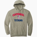 CENTENNIAL HIGH SCHOOL TITANS <span class="pdp-name-mascot">CENTENNIAL TITANS</span> Comfort Colors Adult Ring Spun Hooded Sweatshirt Front Thumbnail