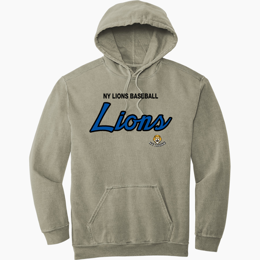 Ny Lions Baseball Lions <span class="pdp-name-mascot">Ny Lions Baseball Lions</span> Comfort Colors Adult Ring Spun Hooded Sweatshirt