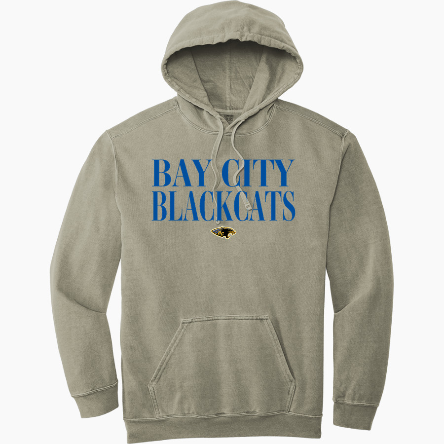 <span class="pdp-name-mascot">Bay City Blackcats</span> Comfort Colors Adult Ring Spun Hooded Sweatshirt