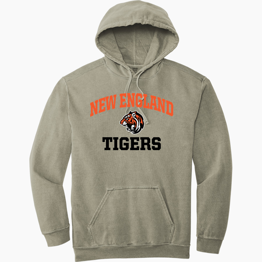 NEW ENGLAND HIGH SCHOOL TIGERS <span class="pdp-name-mascot">NEW ENGLAND TIGERS</span> Comfort Colors Adult Ring Spun Hooded Sweatshirt