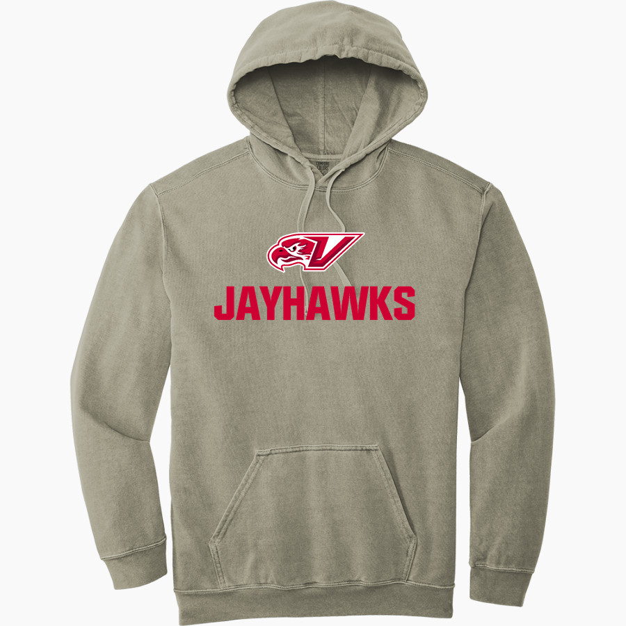 VANDERCOOK LAKE HIGH SCHOOL JAYHAWKS <span class="pdp-name-mascot">VANDERCOOK LAKE JAYHAWKS</span> Comfort Colors Adult Ring Spun Hooded Sweatshirt
