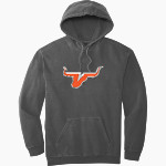 VIOLA HIGH SCHOOL LONGHORNS <span class="pdp-name-mascot">VIOLA LONGHORNS</span> Comfort Colors Adult Ring Spun Hooded Sweatshirt Front Thumbnail