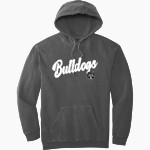 Notre Dame Bulldogs Comfort Colors Men's Ring Spun Hooded Sweatshirt Front Thumbnail