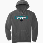 Gotham Tech Gargoyles <span class="pdp-name-mascot">Gotham Tech High School Gargoyles</span> Comfort Colors Adult Ring Spun Hooded Sweatshirt Front Thumbnail