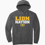 WALKERSVILLE HIGH SCHOOL LIONS Comfort Colors Men's Ring Spun Hooded Sweatshirt Front Thumbnail