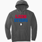 Lincoln Lions <span class="pdp-name-mascot">Lincoln Lions</span> Comfort Colors Adult Ring Spun Hooded Sweatshirt Front Thumbnail