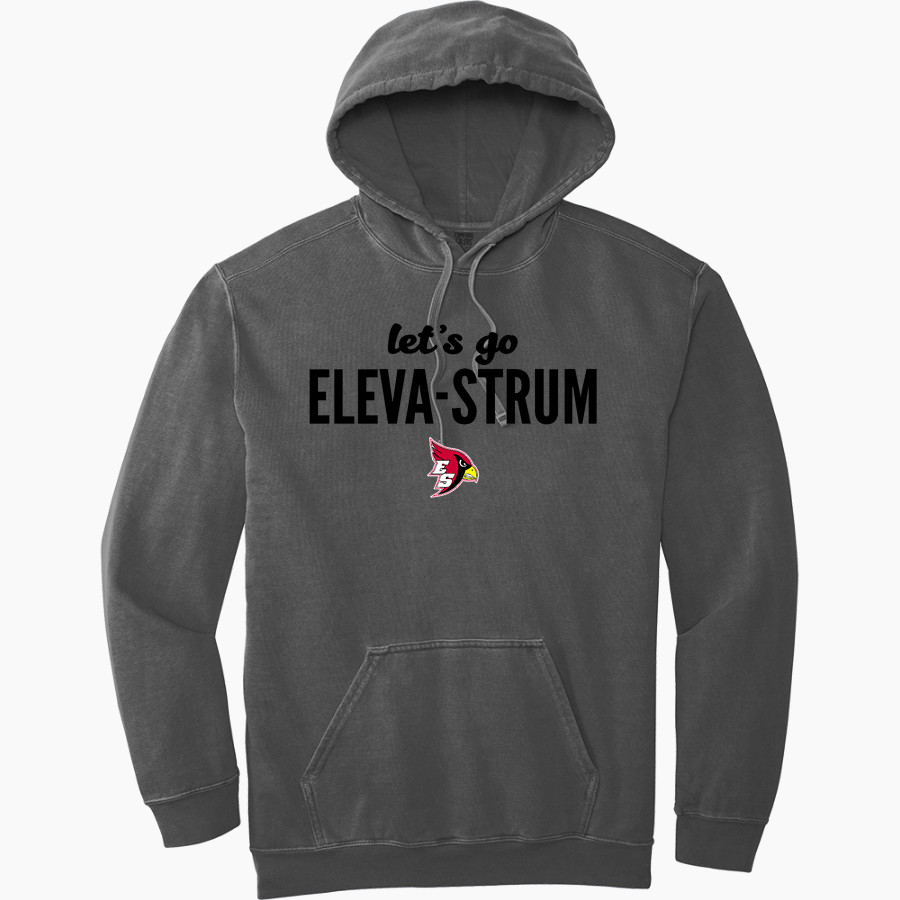 Eleva-Strum Cardinals <span class="pdp-name-mascot">Eleva-Strum Cardinals</span> Comfort Colors Adult Ring Spun Hooded Sweatshirt