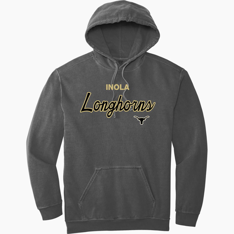 INOLA HIGH SCHOOL LONGHORNS <span class="pdp-name-mascot">INOLA LONGHORNS</span> Comfort Colors Adult Ring Spun Hooded Sweatshirt