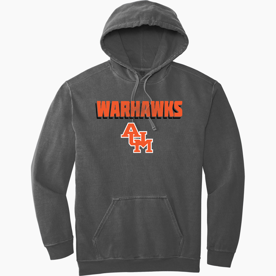 AUM Warhawks Comfort Colors Men's Ring Spun Hooded Sweatshirt
