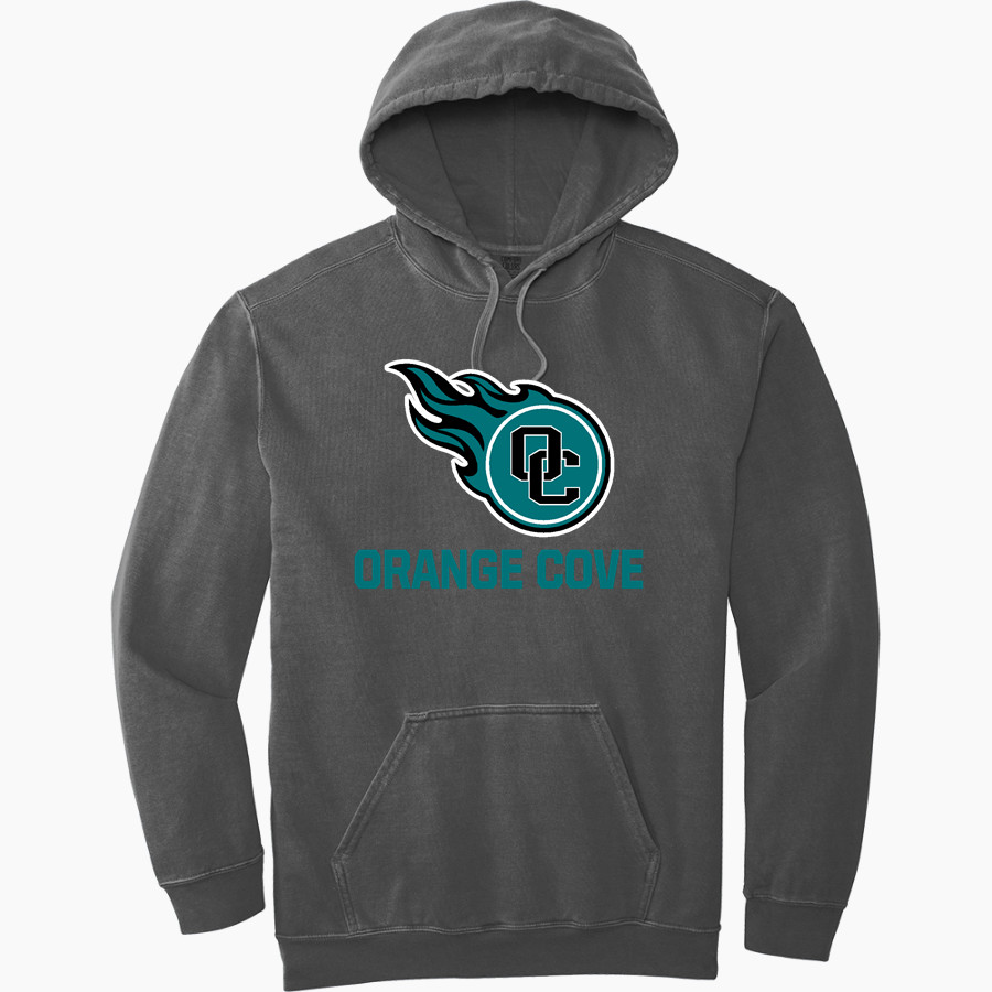 ORANGE COVE HIGH SCHOOL TITANS <span class="pdp-name-mascot">ORANGE COVE TITANS</span> Comfort Colors Adult Ring Spun Hooded Sweatshirt
