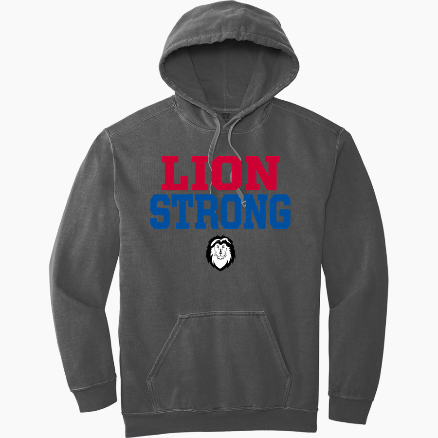 Lincoln Lions <span class="pdp-name-mascot">Lincoln Lions</span> Comfort Colors Adult Ring Spun Hooded Sweatshirt