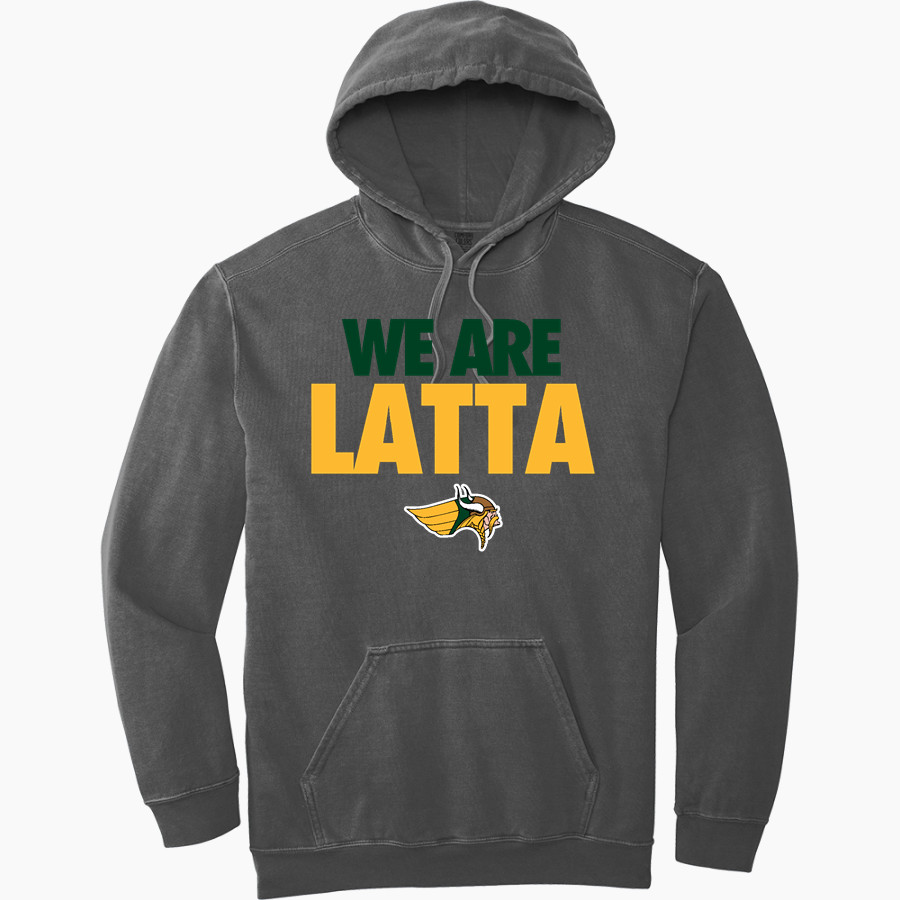 LATTA HIGH SCHOOL VIKINGS Comfort Colors Men's Ring Spun Hooded Sweatshirt