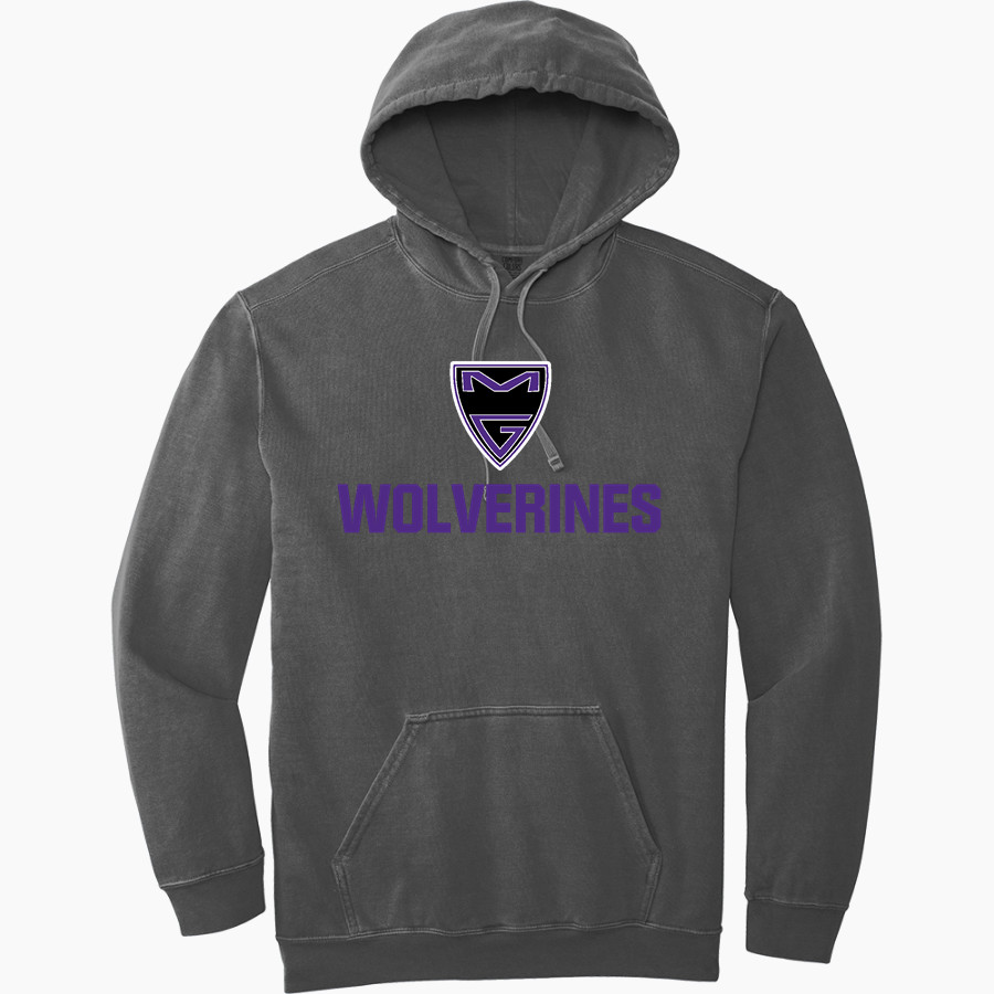 MILLER GROVE HIGH SCHOOL WOLVERINES <span class="pdp-name-mascot">MILLER GROVE WOLVERINES</span> Comfort Colors Adult Ring Spun Hooded Sweatshirt