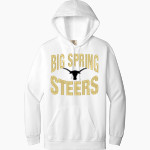 BIG SPRING HIGH SCHOOL STEERS <span class="pdp-name-mascot">BIG SPRING STEERS</span> Comfort Colors Adult Ring Spun Hooded Sweatshirt Front Thumbnail