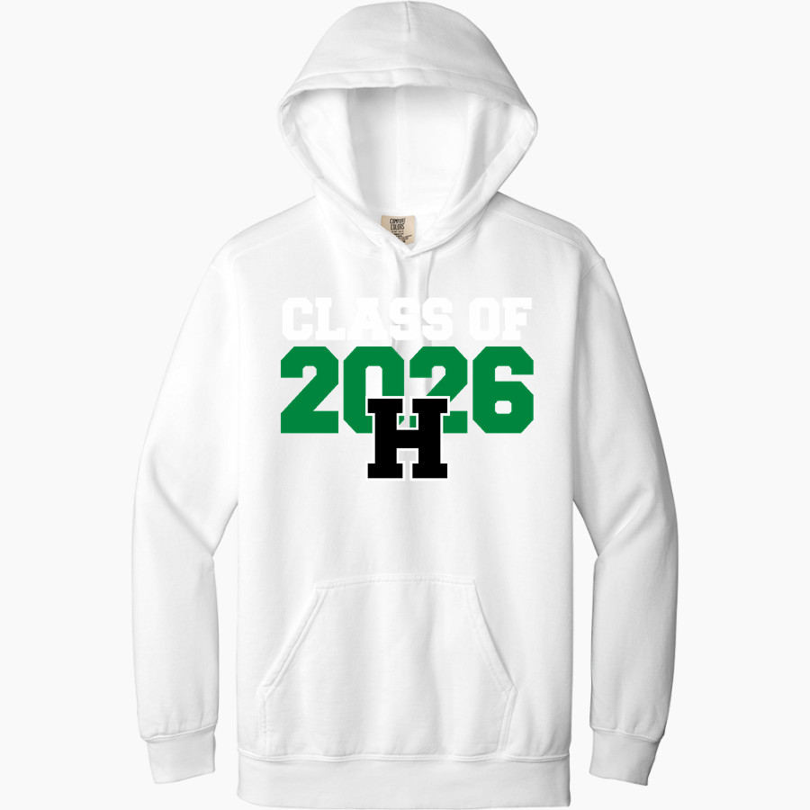 Hudson Hornets <span class="pdp-name-mascot">Hudson Hornets</span> Comfort Colors Adult Ring Spun Hooded Sweatshirt