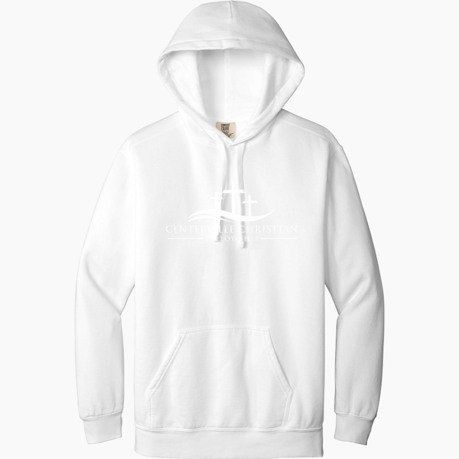 Centerville Christian Fellowship Centerville Christia <span class="pdp-name-mascot">Centerville Christian Fellowship</span> Comfort Colors Adult Ring Spun Hooded Sweatshirt