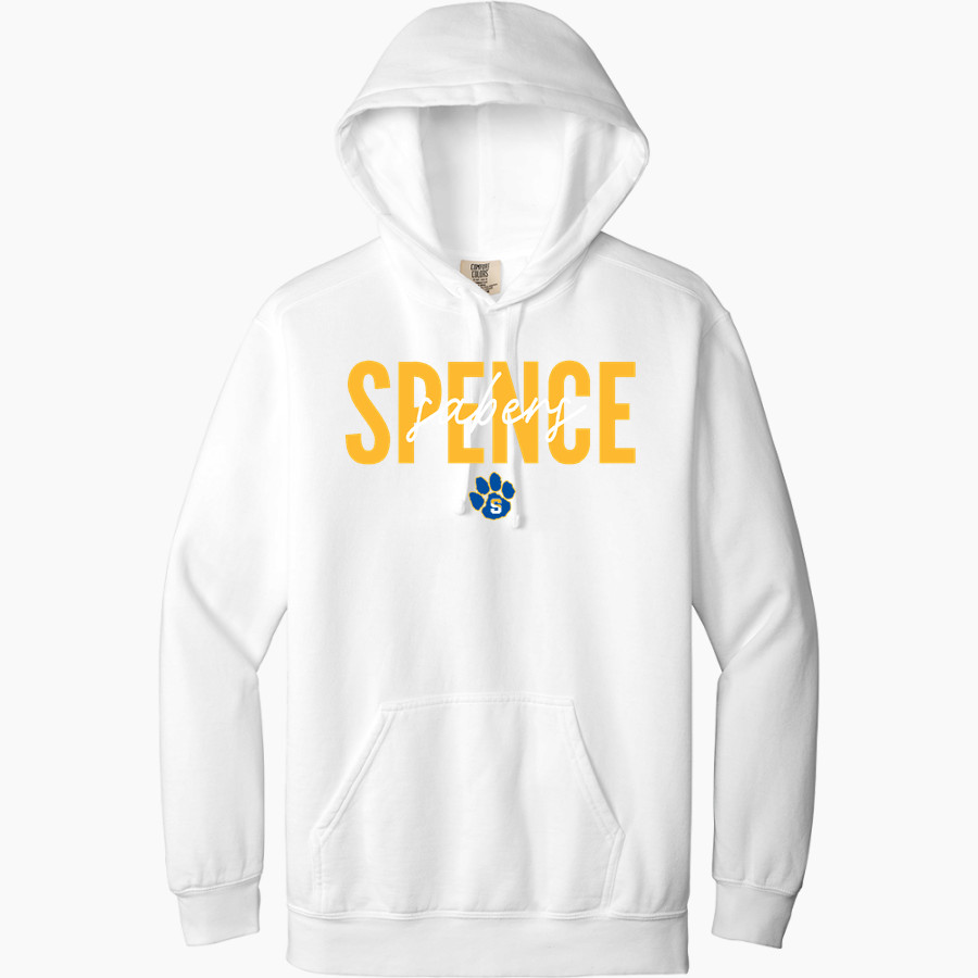 The Spence School Sabers <span class="pdp-name-mascot">Spence Sabers</span> Comfort Colors Adult Ring Spun Hooded Sweatshirt