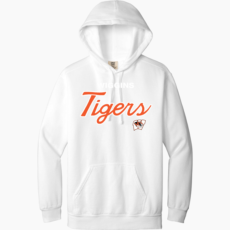 WIGGINS TIGERS The Official Online Store <span class="pdp-name-mascot">WIGGINS TIGERS</span> Comfort Colors Adult Ring Spun Hooded Sweatshirt