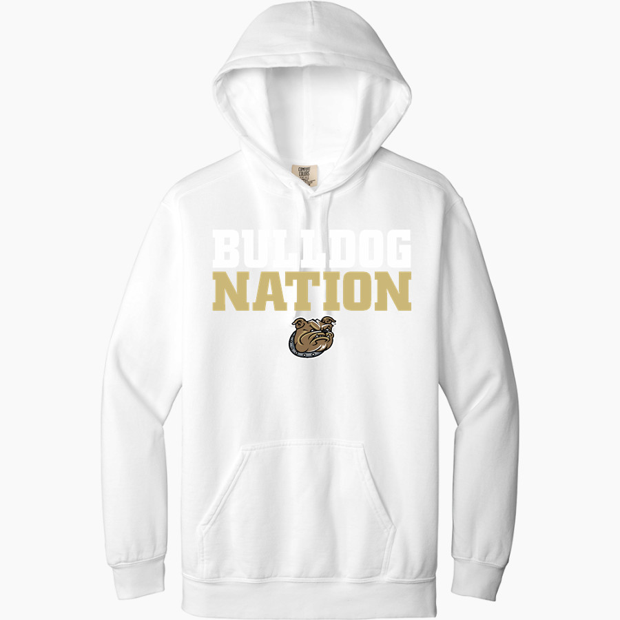Bryant Bulldogs <span class="pdp-name-mascot">Bryant Bulldogs</span> Comfort Colors Adult Ring Spun Hooded Sweatshirt