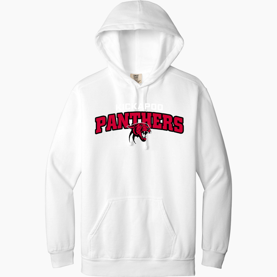 KICKAPOO HIGH SCHOOL PANTHERS <span class="pdp-name-mascot">KICKAPOO AREA PANTHERS</span> Comfort Colors Adult Ring Spun Hooded Sweatshirt