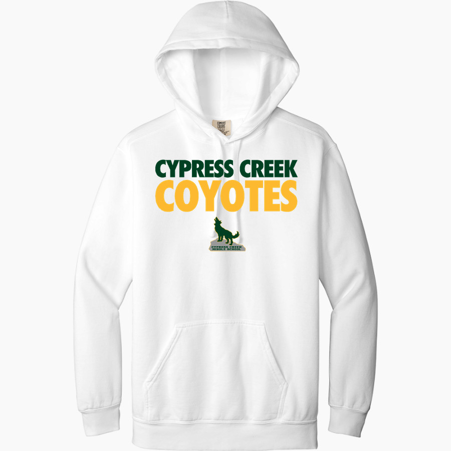 Cypress Creek Coyotes <span class="pdp-name-mascot">Cypress Creek Coyotes</span> Comfort Colors Adult Ring Spun Hooded Sweatshirt