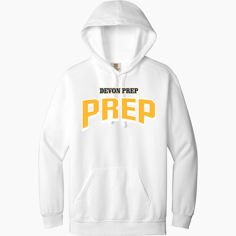 Devon Prep <span class="pdp-name-mascot">Devon Tide</span> Comfort Colors Adult Ring Spun Hooded Sweatshirt