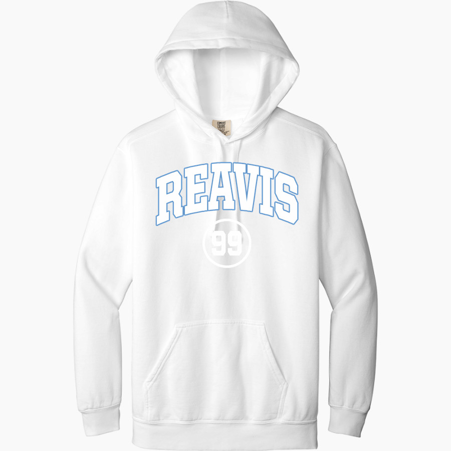 REAVIS HIGH SCHOOL RAMS Comfort Colors Men's Ring Spun Hooded Sweatshirt