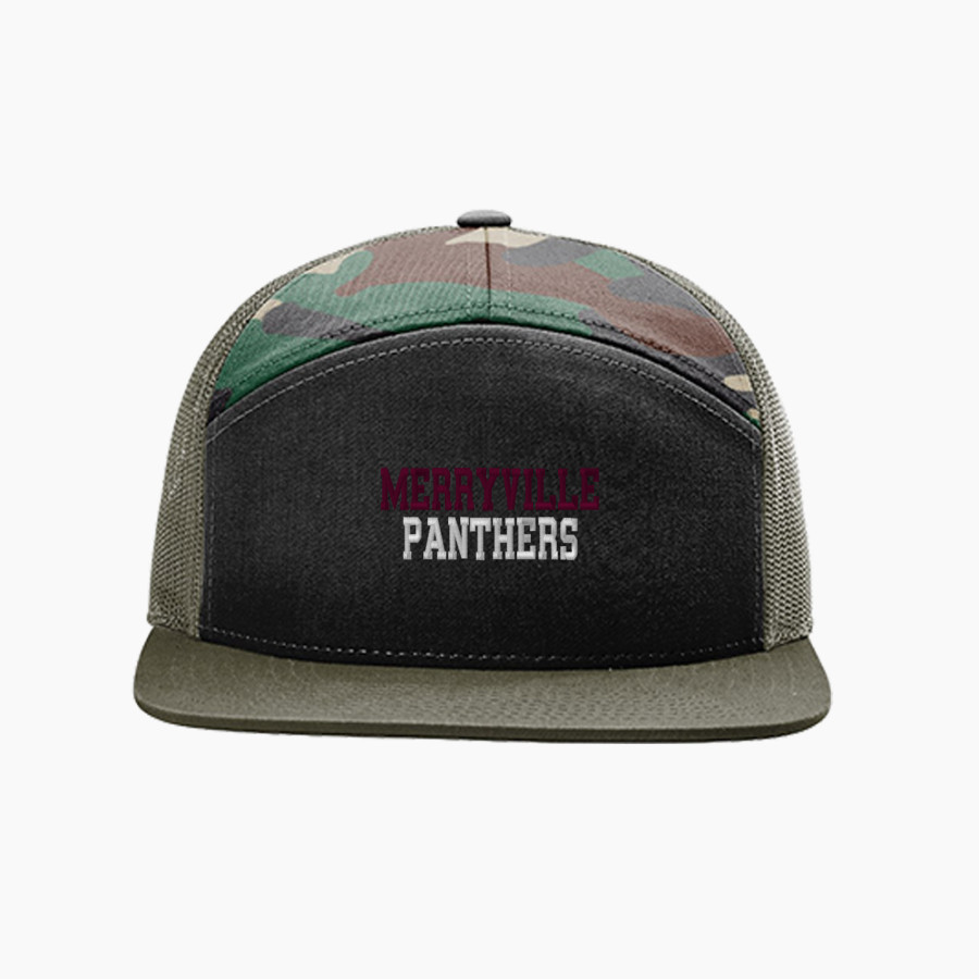 MERRYVILLE HIGH SCHOOL PANTHERS <span class="pdp-name-mascot">MERRYVILLE PANTHERS</span> Richardson 7-Panel Trucker
