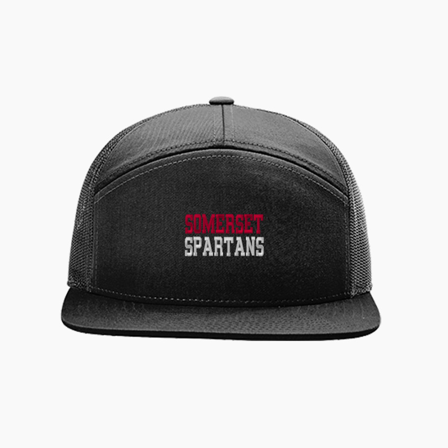 SOMERSET HIGH SCHOOL SPARTANS <span class="pdp-name-mascot">SOMERSET SPARTANS</span> Richardson 7-Panel Trucker