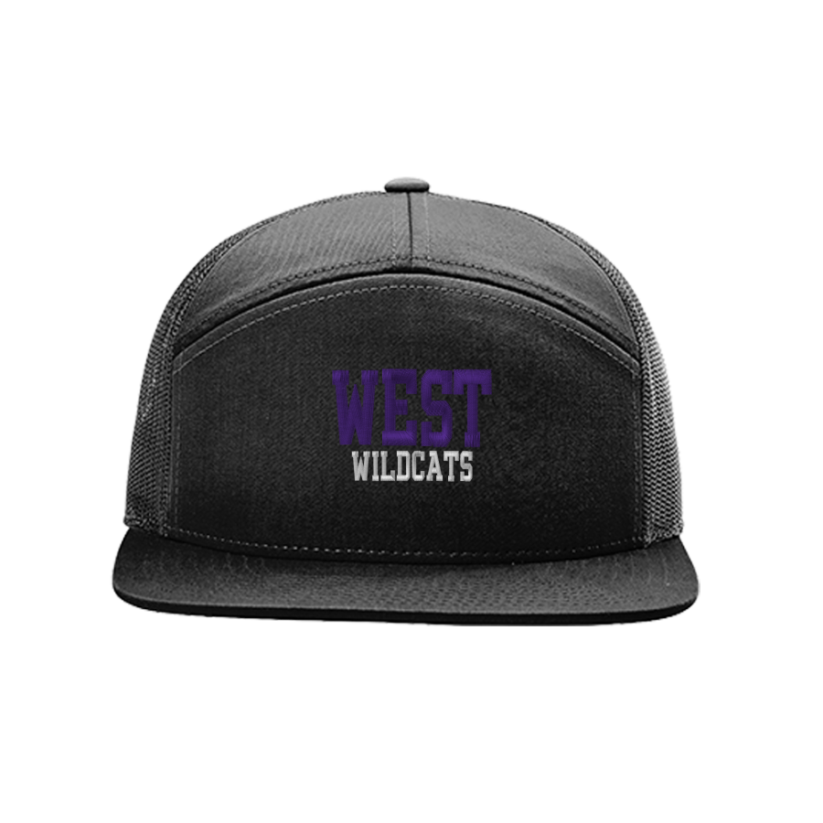 WEST HIGH SCHOOL WILDCATS <span class="pdp-name-mascot">WEST WILDCATS</span> Richardson 7-Panel Trucker