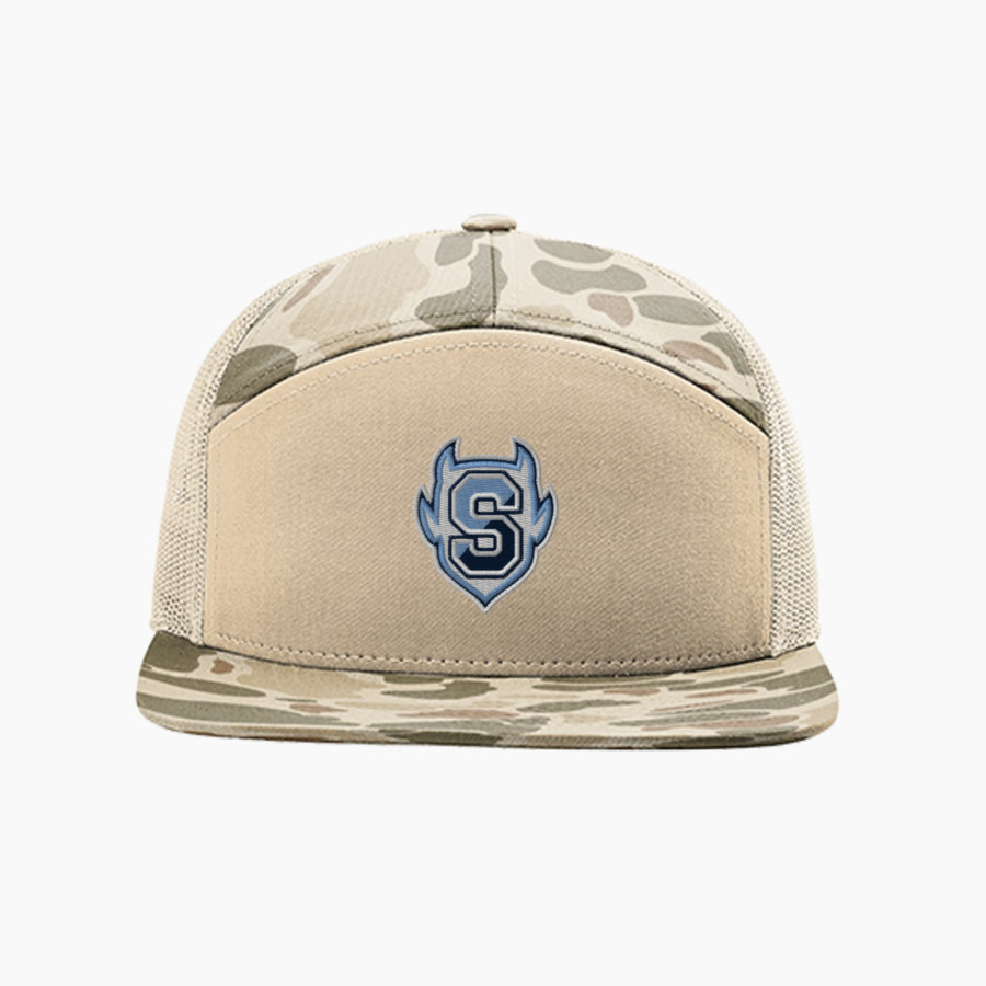 Springbrook Blue Devils <span class="pdp-name-mascot">Springbrook Blue Devils</span> Richardson Printed 7-Panel Trucker