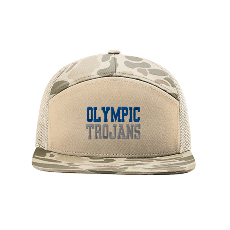 Olympic Trojans <span class="pdp-name-mascot">Olympic Trojans</span> Richardson Printed 7-Panel Trucker