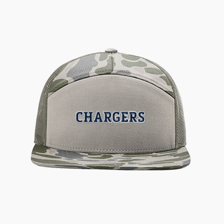 HIllsdale Chargers <span class="pdp-name-mascot">HIllsdale College Chargers</span> Richardson Printed 7-Panel Trucker