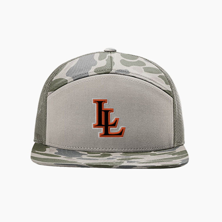 LINDSAY SCHOOL DISTRICT 9 LEOPARDS <span class="pdp-name-mascot">LINDSAY LEOPARDS</span> Richardson Printed 7-Panel Trucker