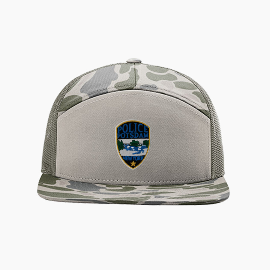 Potsdam Police Deptartment Police <span class="pdp-name-mascot">Potsdam Police Deptartment Police</span> Richardson Printed 7-Panel Trucker