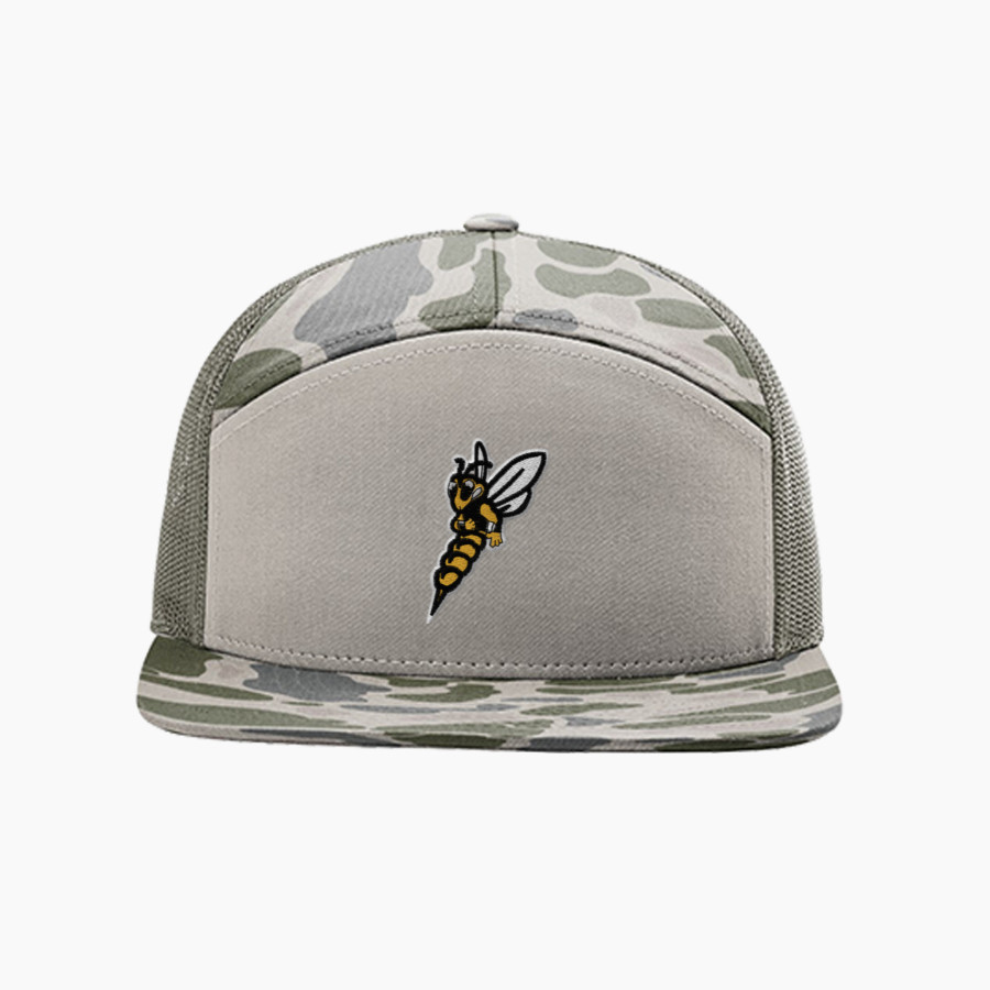 Superior Yellowjackets <span class="pdp-name-mascot">UW Superior Yellowjackets</span> Richardson Printed 7-Panel Trucker