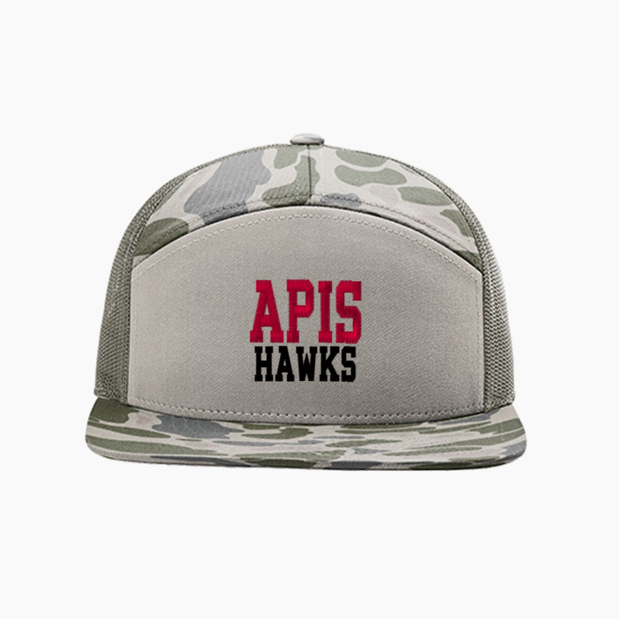 APIS Hawks <span class="pdp-name-mascot">Asia Pacific International GreenHawks</span> Richardson Printed 7-Panel Trucker