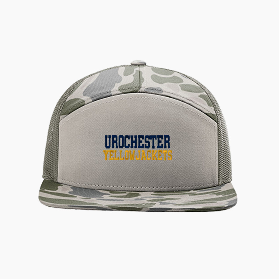 Rochester YellowJackets <span class="pdp-name-mascot">University of Rochester Athletics</span> Richardson Printed 7-Panel Trucker